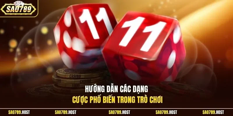 Hướng dẫn các dạng cược phổ biến trong trò chơi